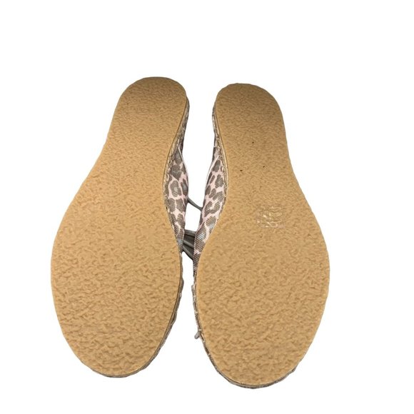 Zimmermann Leopard Print Fabric Lace-Up Espadrilles Size 8 - Picture 8 of 9
